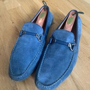 Men’s Blue Suede Hugo Boss Loafers